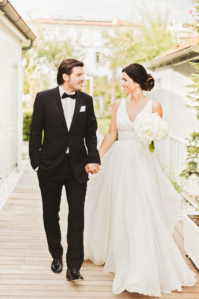 bride and groom portrait