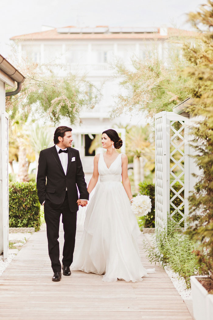 bride and groom portrait