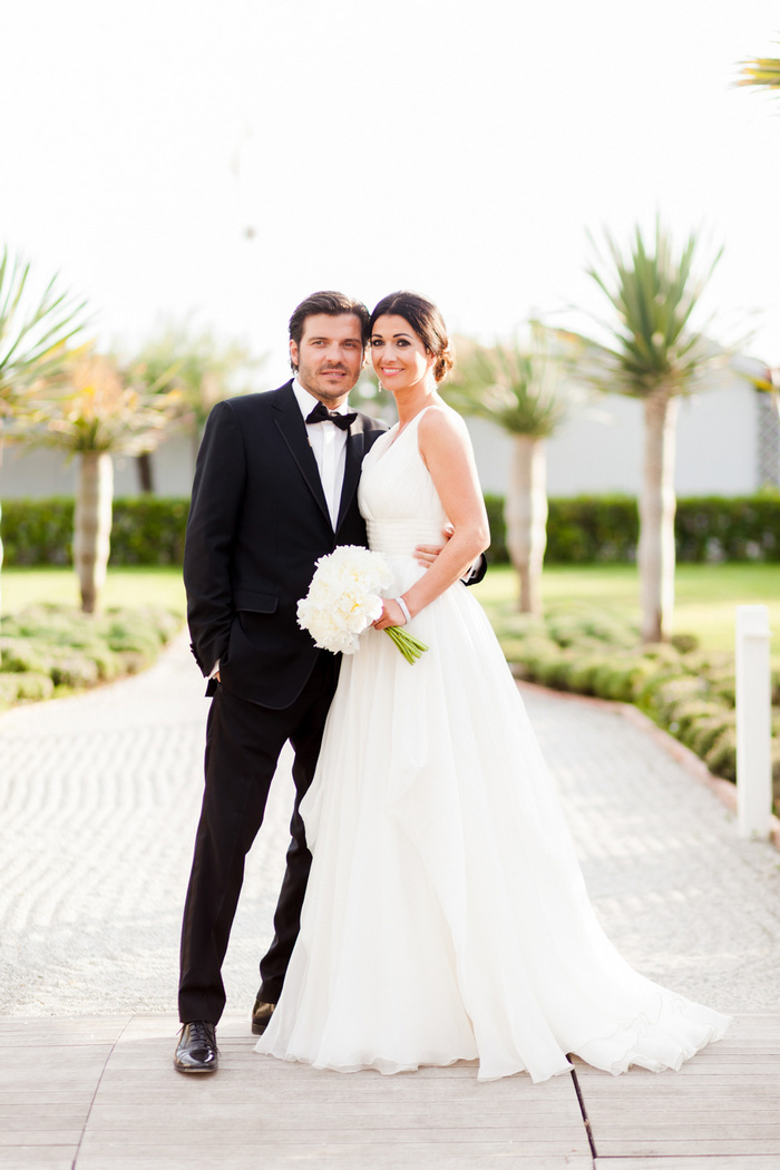 bride and groom portrait