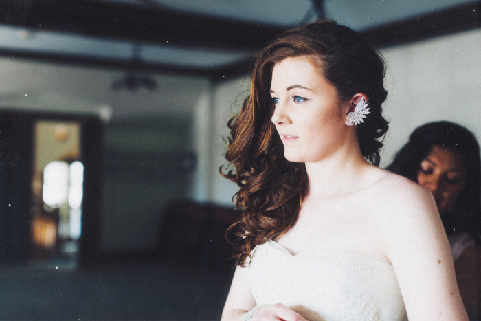 bride portrait while getting ready