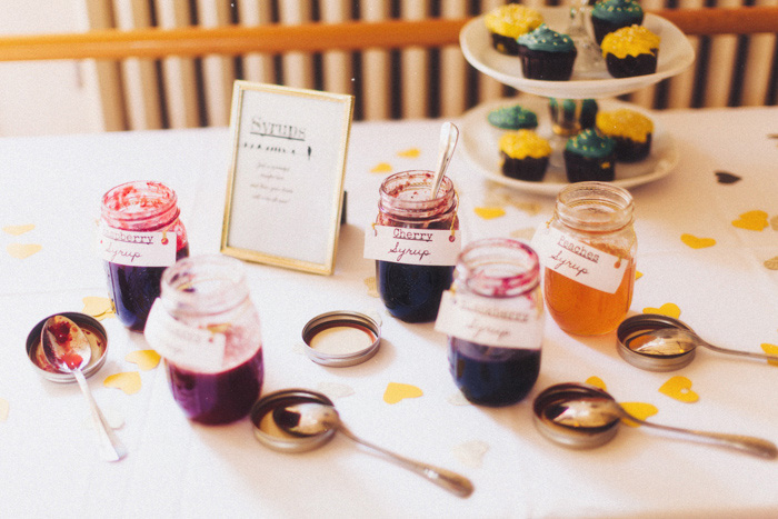 wedding drink syrups