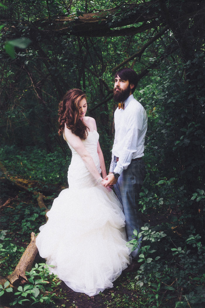 bride and groom portrait