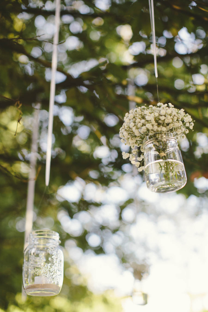 mason jar flowers