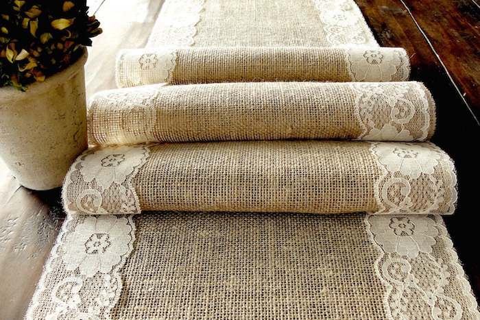 burlap-lace-table-runner