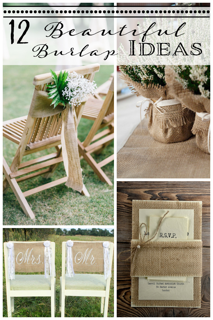 burlap wedding ideas