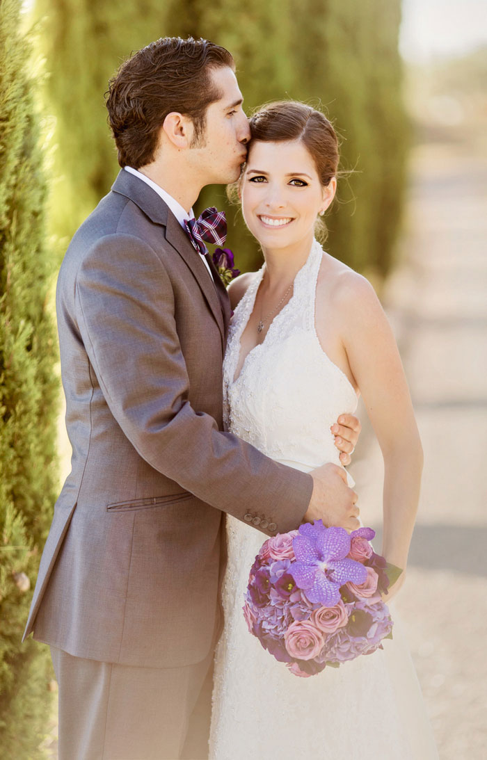 bride and groom portrait