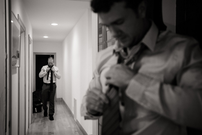 groom getting ready