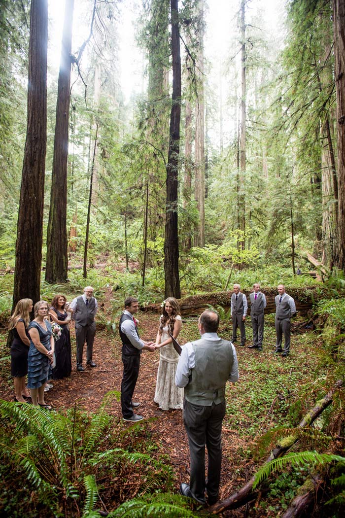 Redwoods State Park wedding ceremony