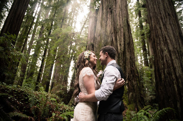 Redwoods State Park wedding ceremony
