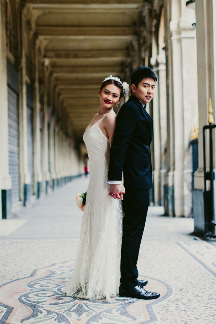 bride and groom portrait