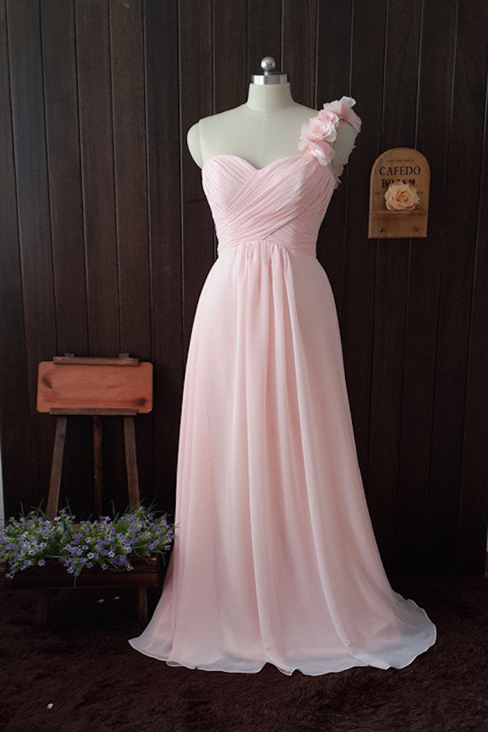 pearl-pink-bridesmaid-dress