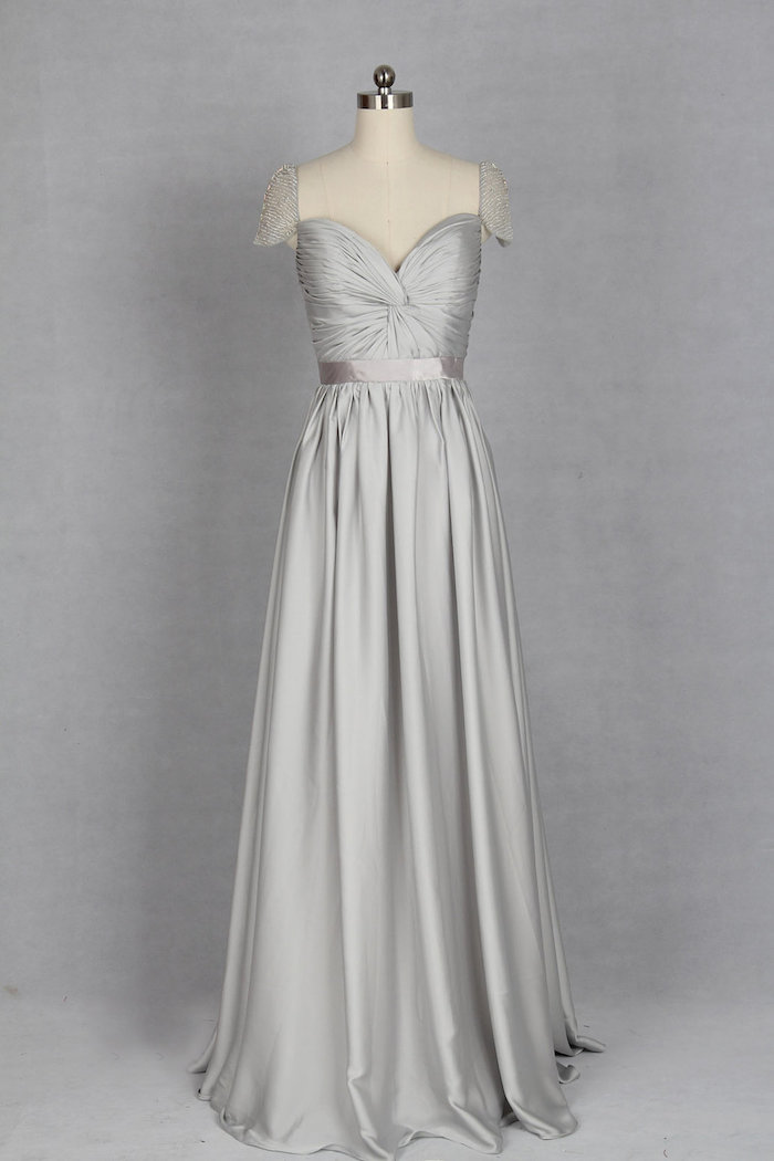 silver-bridesmaid-dress