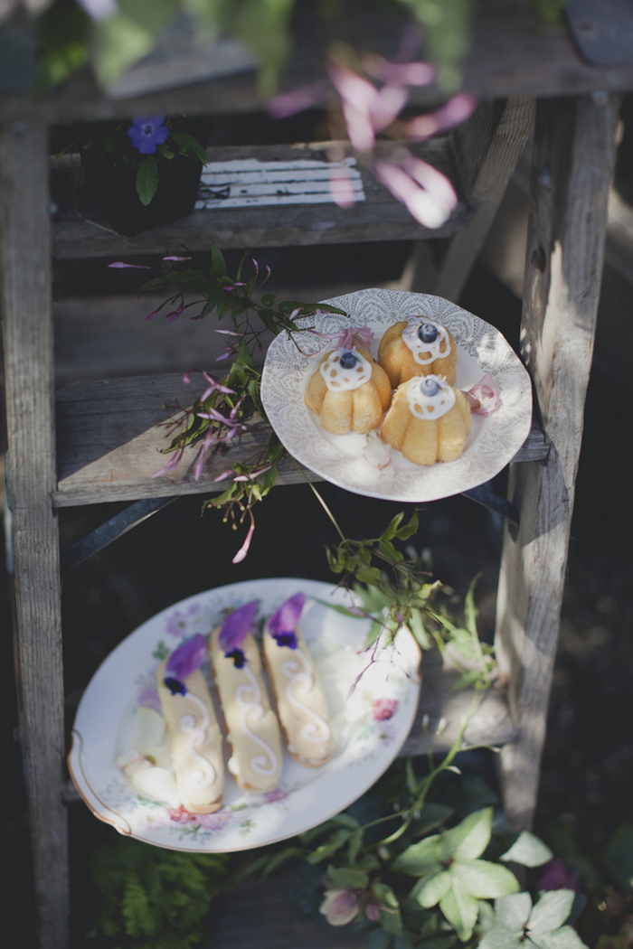 garden styled dessert table