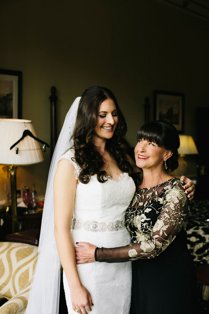 bride with her mother