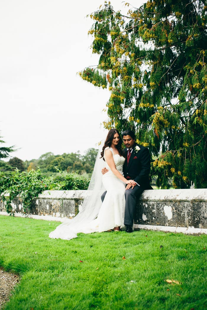 bride and groom portrait