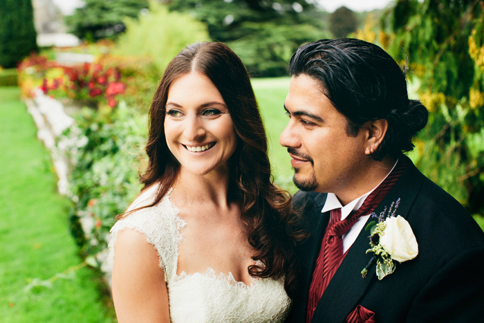 bride and groom portrait