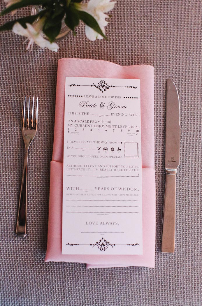 wedding menu