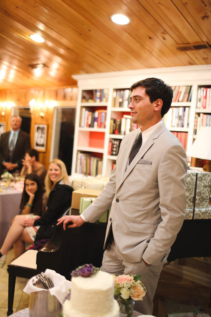 groom listening to speeches