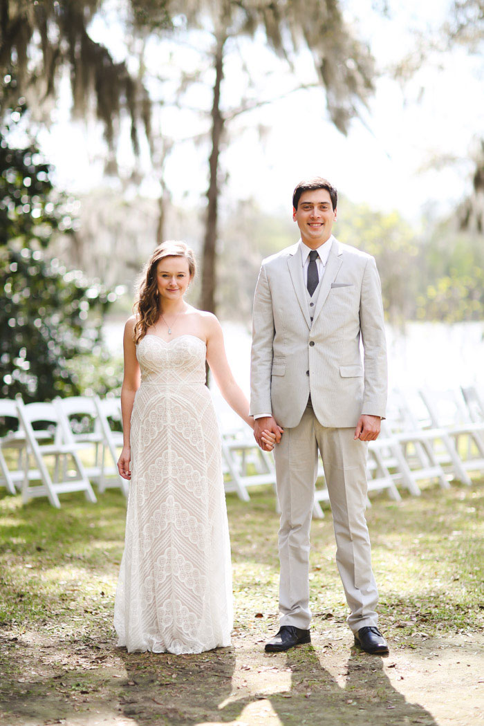 outdoor wedding portrait