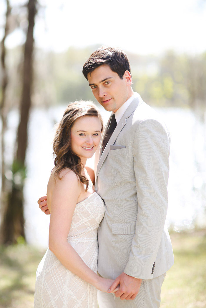 bride and groom portrait