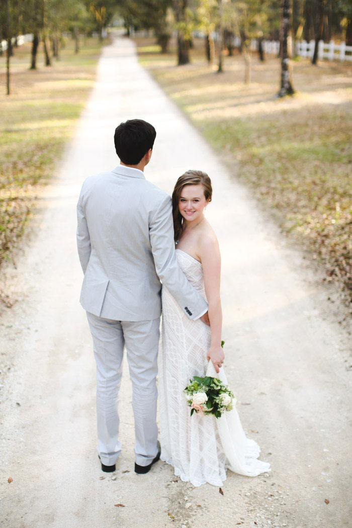 bride and groom portrait