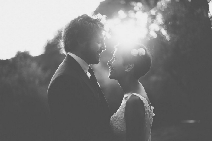 bride and groom portrait in Tuscany