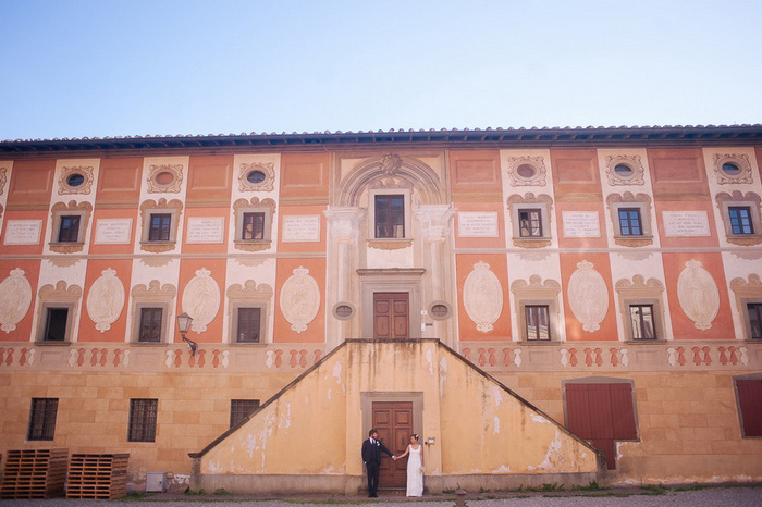 Tuscan wedding portrait