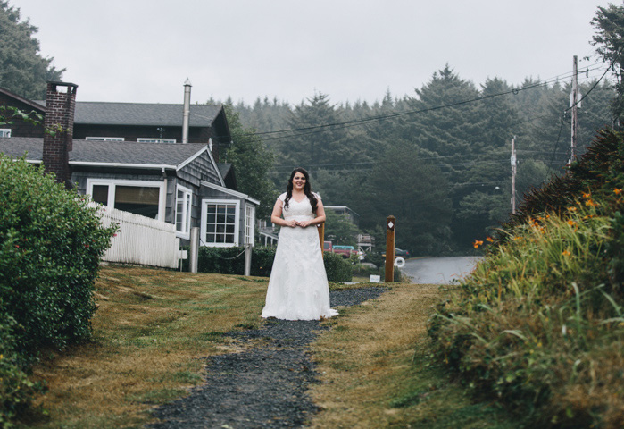 foggy bride portrait