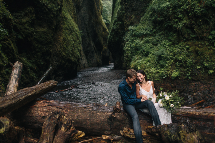 Oregon styled elopement