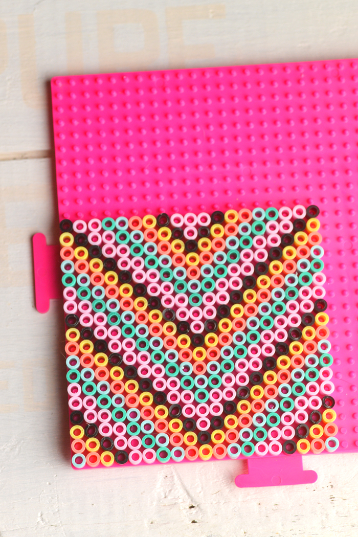 perler bead coaster