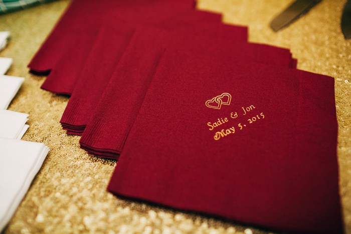 personalized wedding napkins
