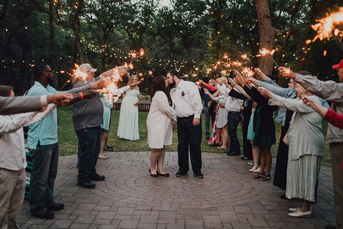 sparkler wedding exit