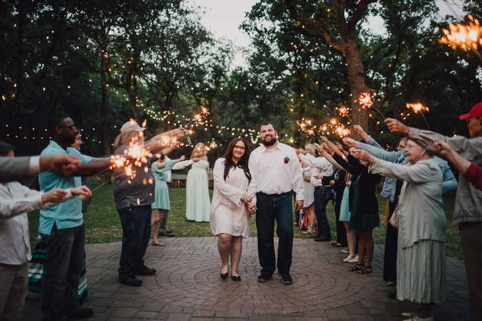 sparkler wedding send-off