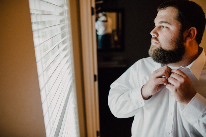 groom getting ready