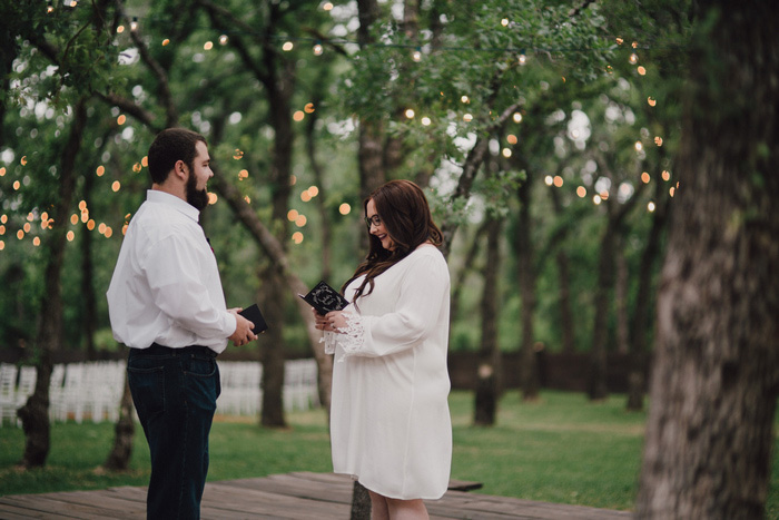 bride and groom first look