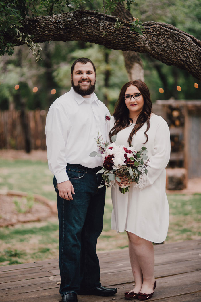 bride and groom portrait