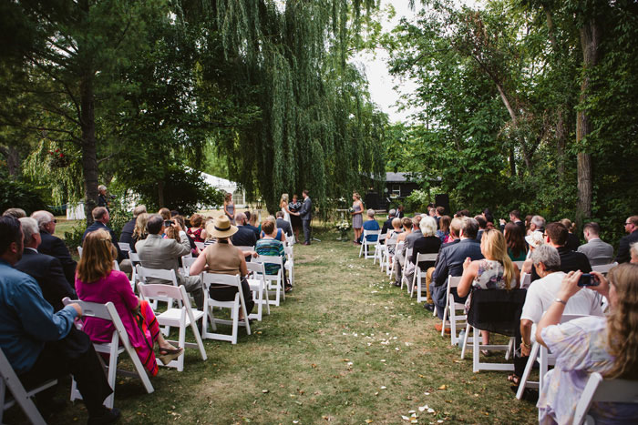 outdoor wedding ceremony