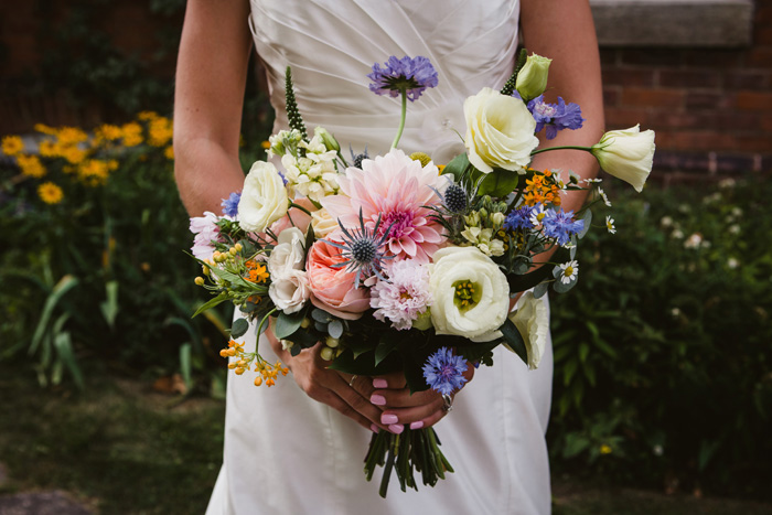 colorful wedding bouquet