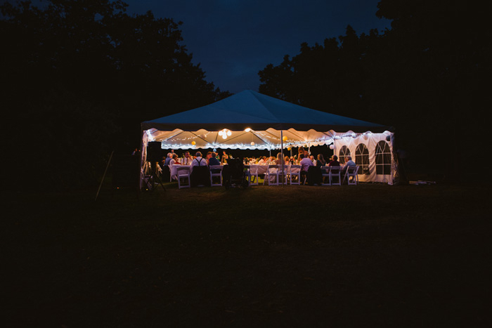 tent wedding reception