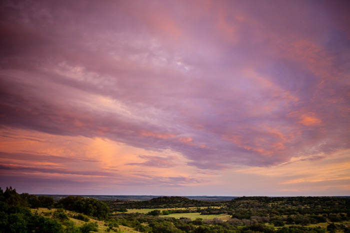 pink texas sunset