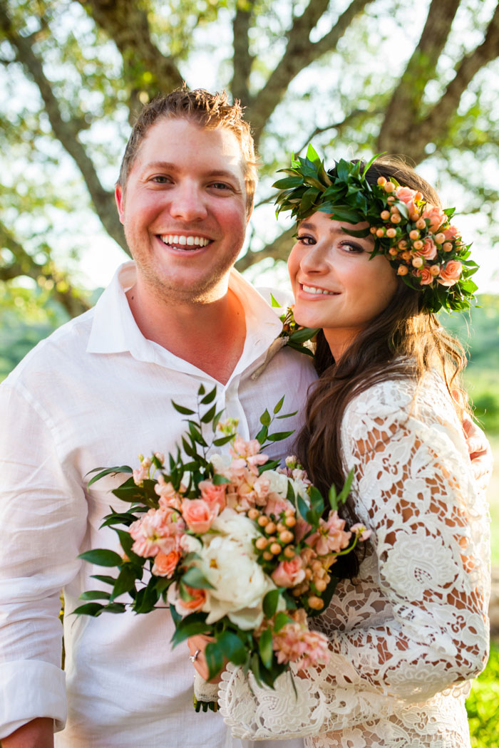 bride and groom portrait