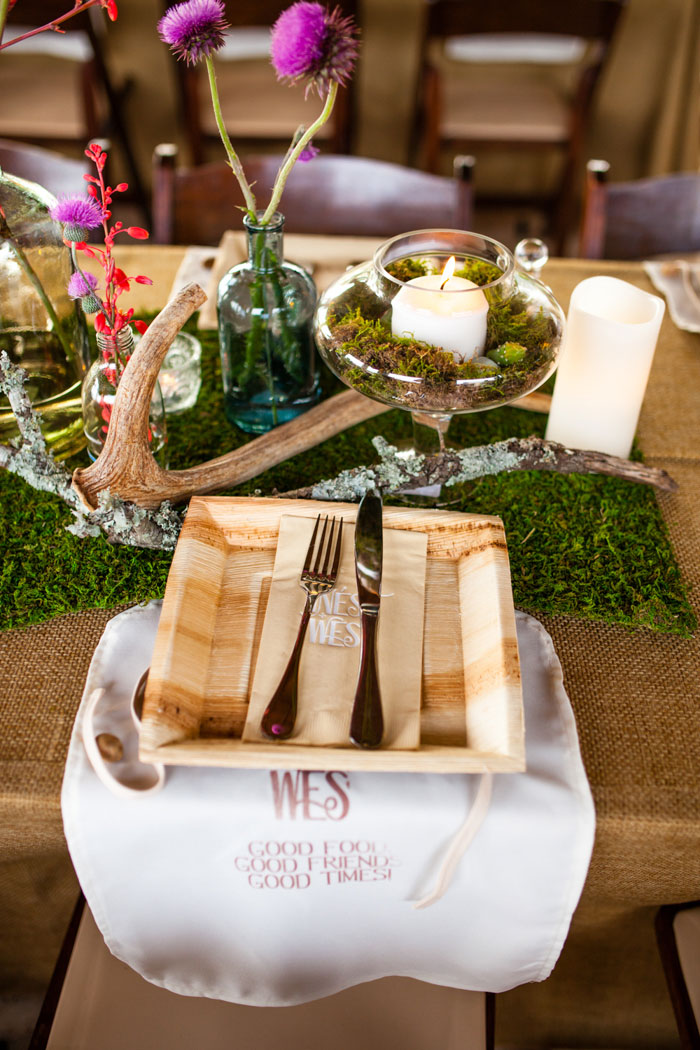 rustic table setting