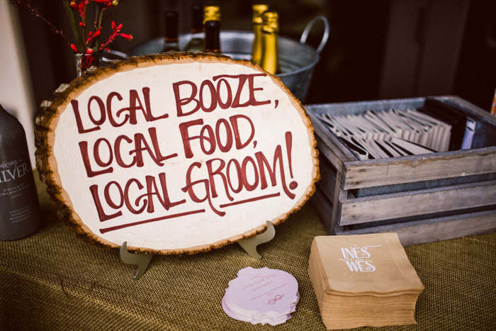 rustic wedding sign