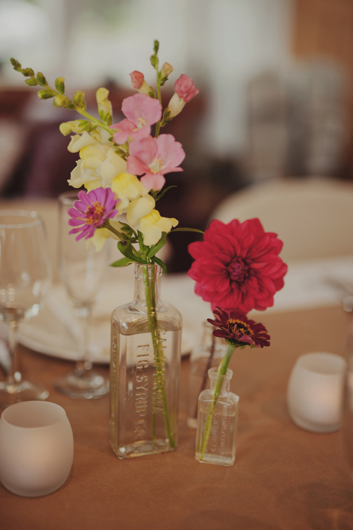 simple at home wedding table setting