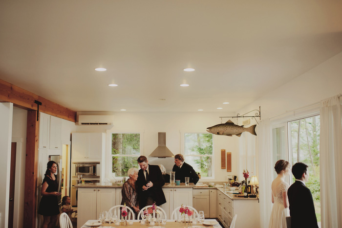 at-home wedding reception