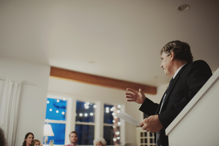 father of the bride giving speech