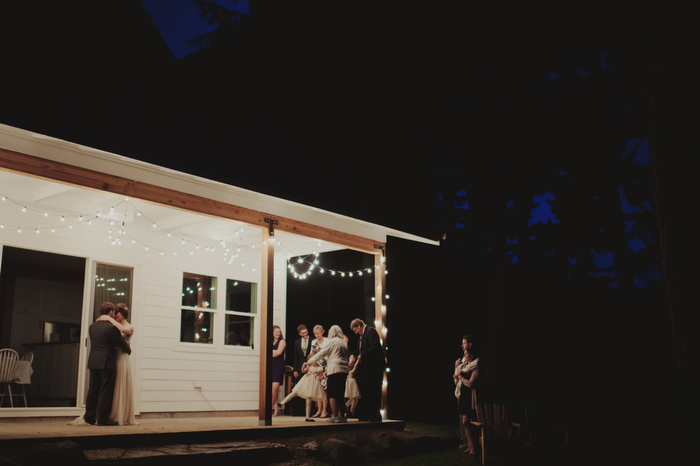 at-home wedding reception