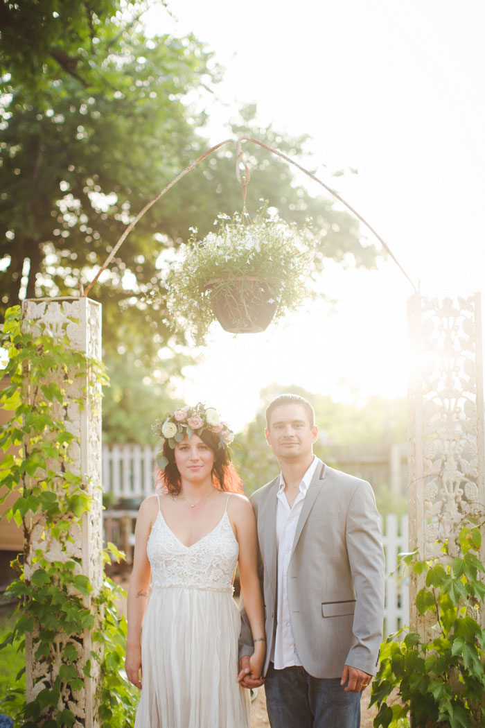 bride and groom portrait