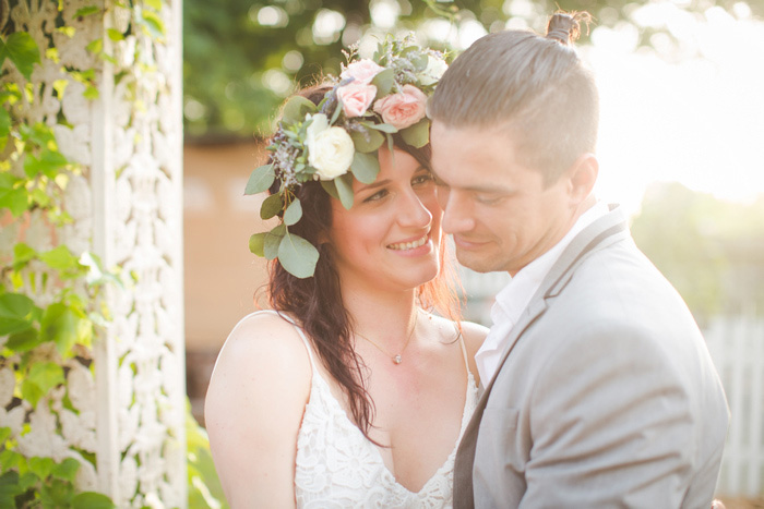 bride and groom portrait