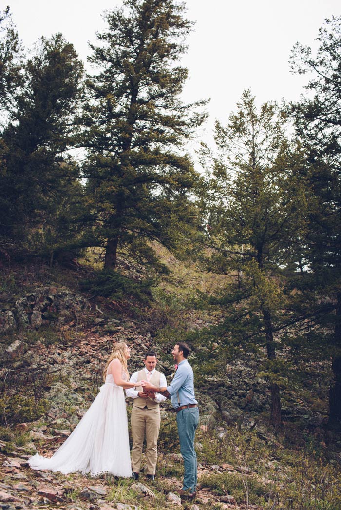 Colorado elopement ceremony